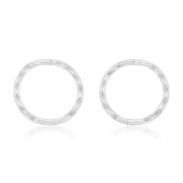 Sterling Silver Sleeper Facet 8mm Earrings